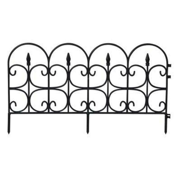 Emsco Group Victorian Fleur De Lis Medium Resin Garden Fence, 26 ft. 2093HD